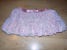 Size IC Child 4-6 Weissman Light Pink Fully Sequined Satin Dance Tutu Skirt EUC
