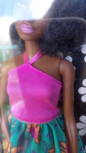 RARE Barbie Fashionistas Afro Hair & Floral Skirt Toy Doll - Brand New - Picture 15 of 21