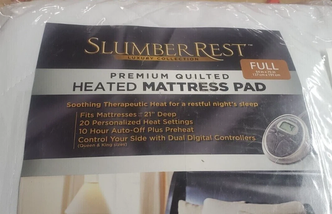 Slumber Rest Premium Electric Full Mattress Pad | eBay