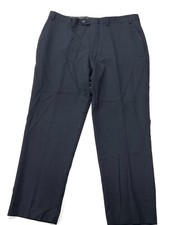 Chaps Dress Pants Mens 38 x 29 Wool Blue Straight Trousers