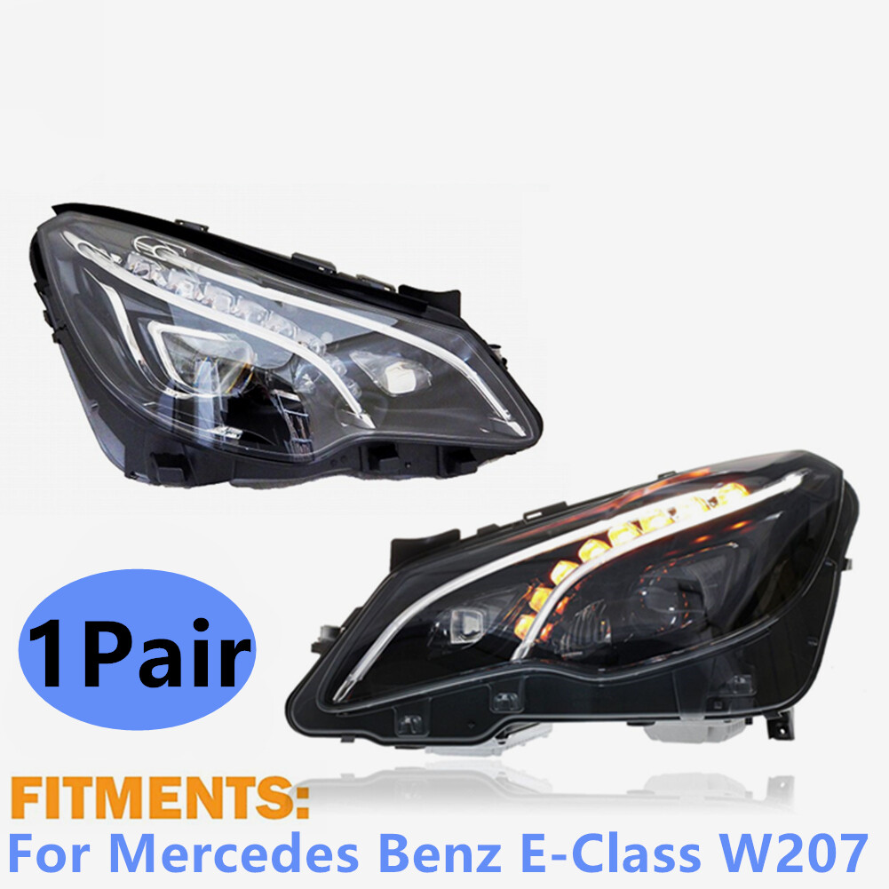 ✓Pair For Mercedes Benz E-Class W207 LED Headlight Assembly Set