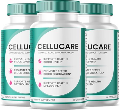 CelluCare Advanced Blood Support Formula Dietary Supplement (180 Capsule) 3-Pack