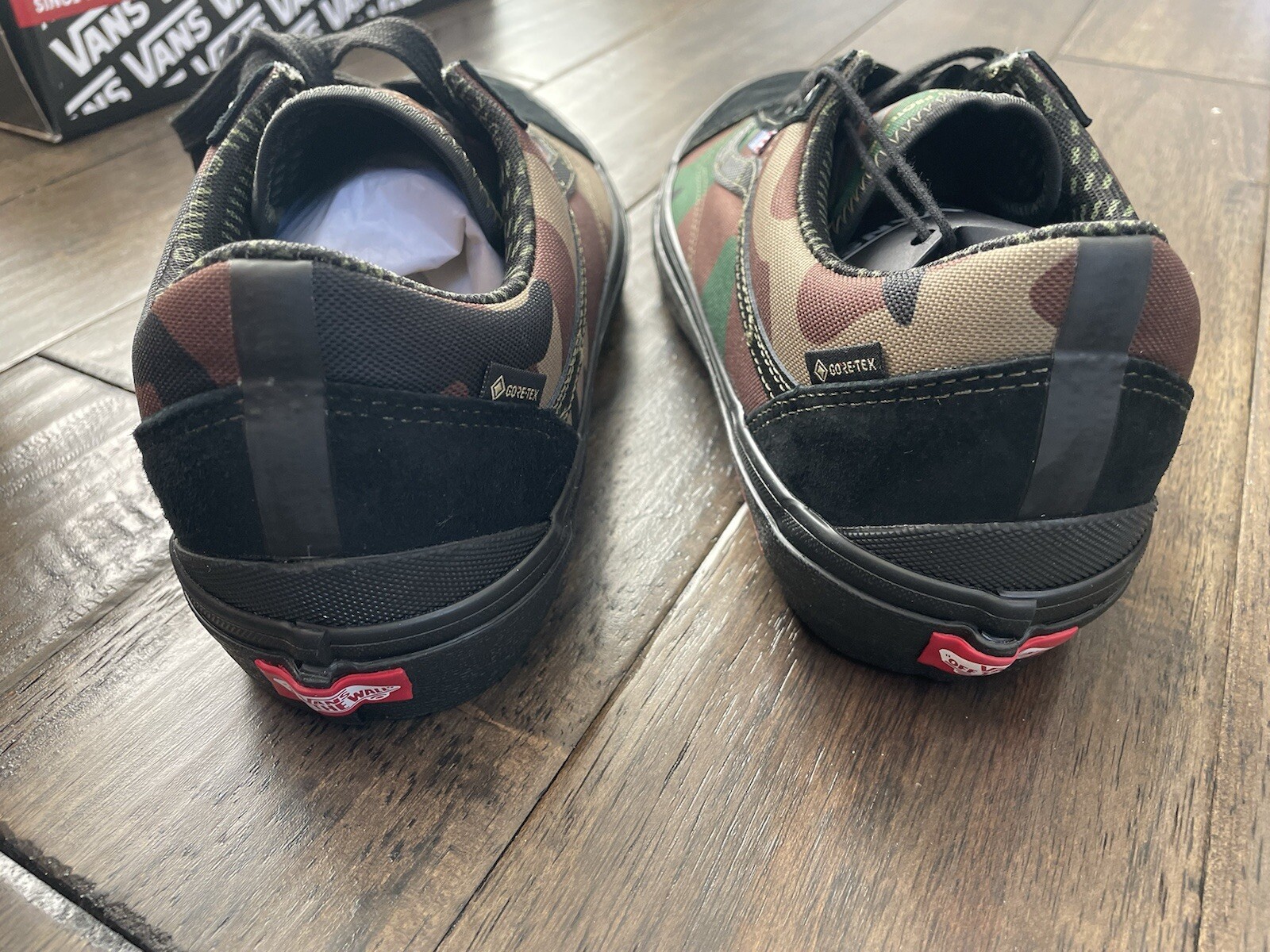 VANS DEFCON x Old Skool Gore Black/Woodland Men’s US Size 10 image 8