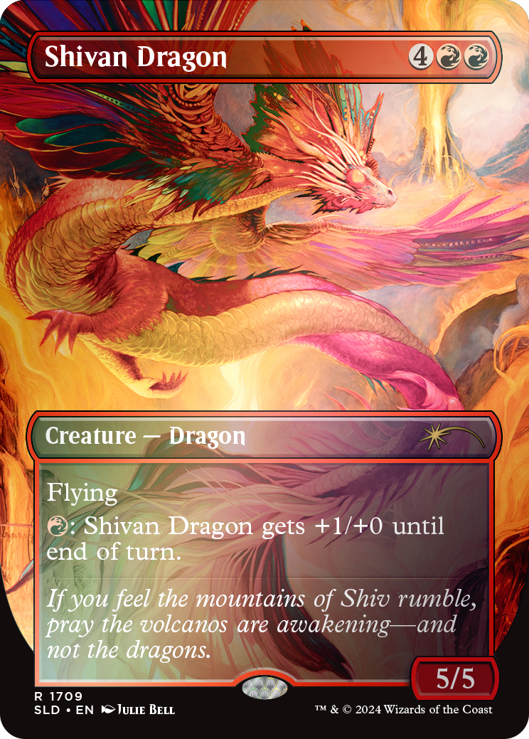 MTG Secret Lair ジュリーベル ＦＯＩＬ SLD 未開封 Secret Lair Featuring Julie Bell Edition Rainbow Foil English