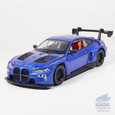 1:32 BMW M4 GT3 Modelo Coche Aleación Diecast Vehículo de Juguete Colección Niños Regalo Azul
