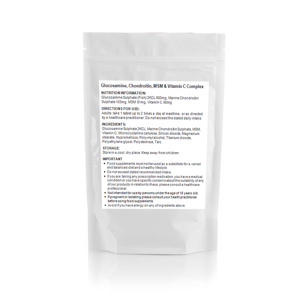 Glucosamine Chondroitin MSM & Vitamin C (30/60/90/120/180) Joint & Bone