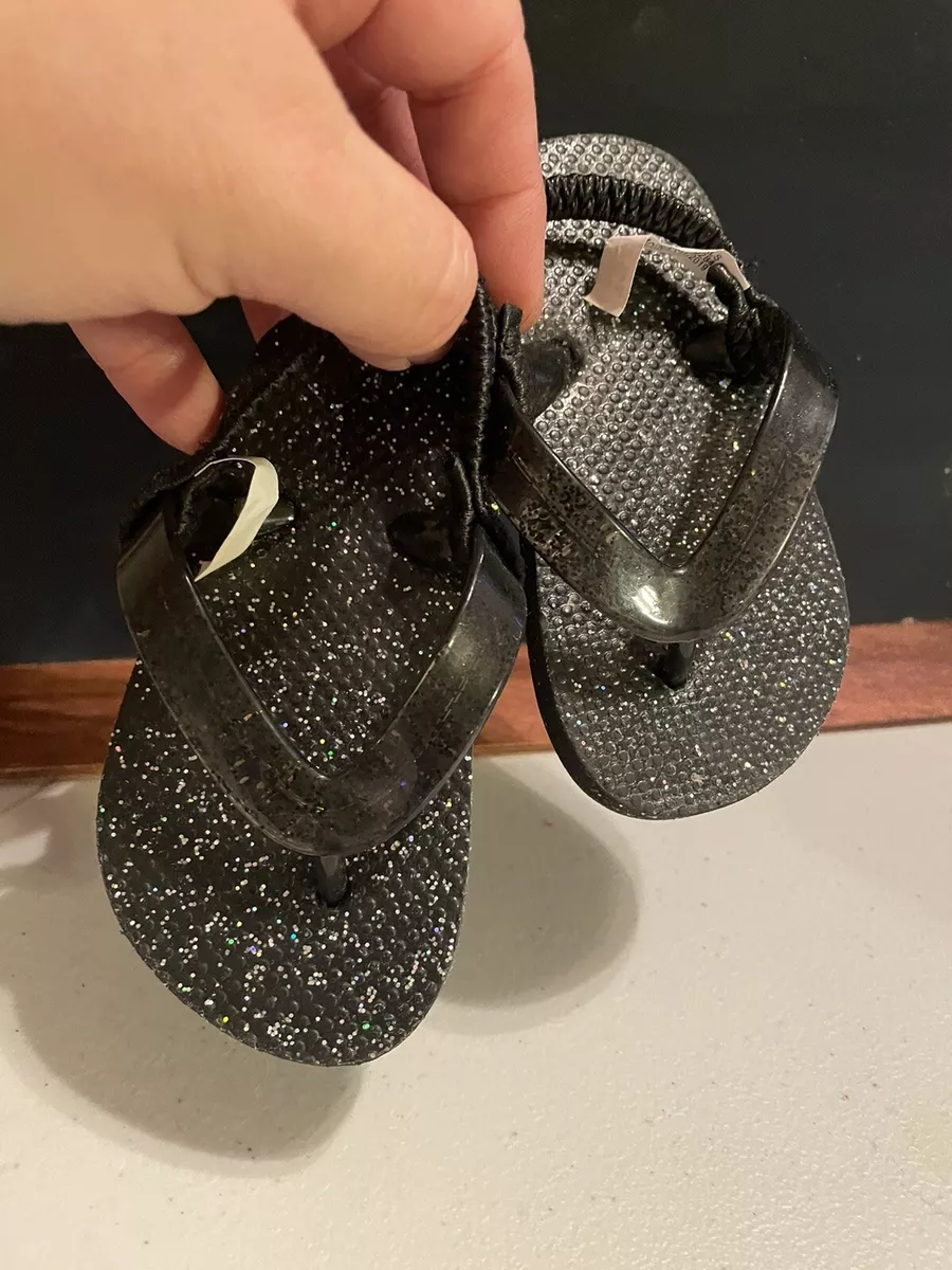 The Children s Place Girls Black Size 4 5 Toddler Flip Flops