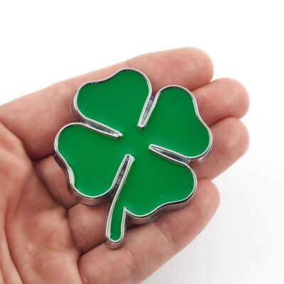 Alfa Romeo Cloverleaf Big Size QV Badge Chrome Green Quadrifoglio Sticker Emblem