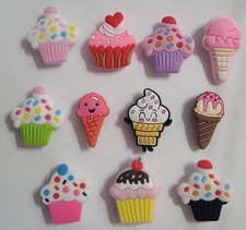 11 pcs. ICE CREAM shoe charms for crocs