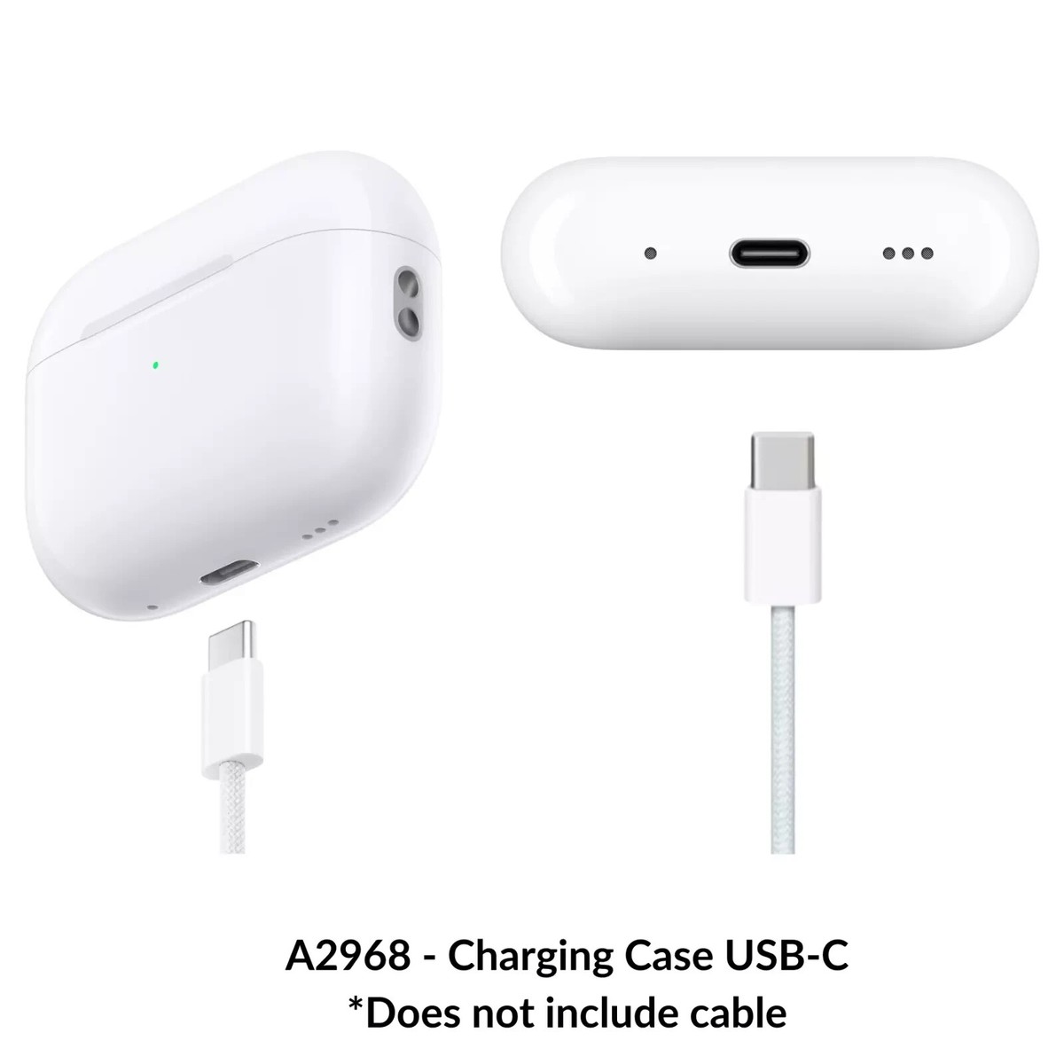 Apple AirPods Pro 2nd Gen Charging Case Replacement USB-C
