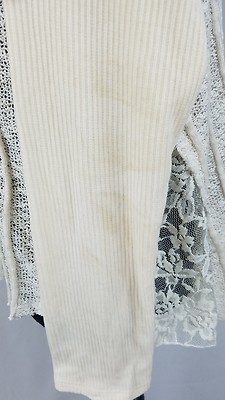 Haut Manches Longues En Maille Dentelle Beige Almost Famous - Taille S, Neuf Avec étiquettes