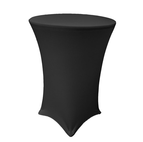 LA Linen Round Spandex Cover For Cocktail Highboy Table. Made in USA - Picture 2 of 11