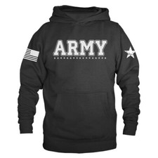 Army Military Veteran American Pride Patriotic Graphic Pullover hoodie