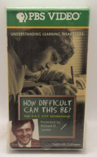 HOW DIFFICULT CAN THIS BE: UNDERSTANDING LEARNING DISABILITIES WORKSHOP VHS VIDE