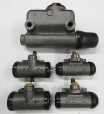 Willys Miltary Jeep M38 G740 CJ3A Brake Master Cylinder & Wheel Cylinders Set