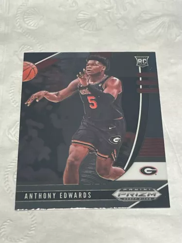 2020 Panini Prizm Draft Picks Anthony Edwards RC Variation #41 Timberwolves