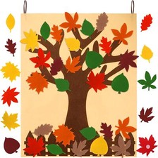 Fall Tree of Thanks Craft Kit Felt Brown and diverse autumn colors