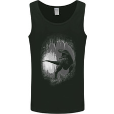 Dinosaur Cave T-Rex Mens Vest Tank Top