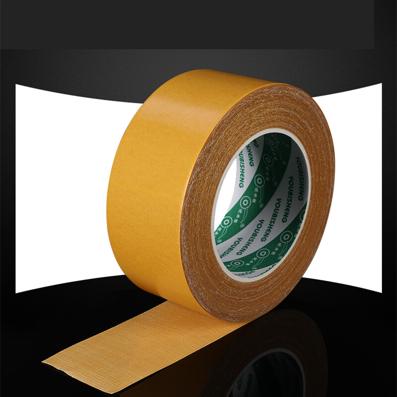 20m Double Sided Strong ClothBased Adhesive Grid Tape Yellow/White