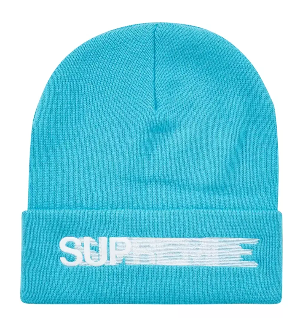 Beanie logo Supreme Motion (SS23) bleu vif