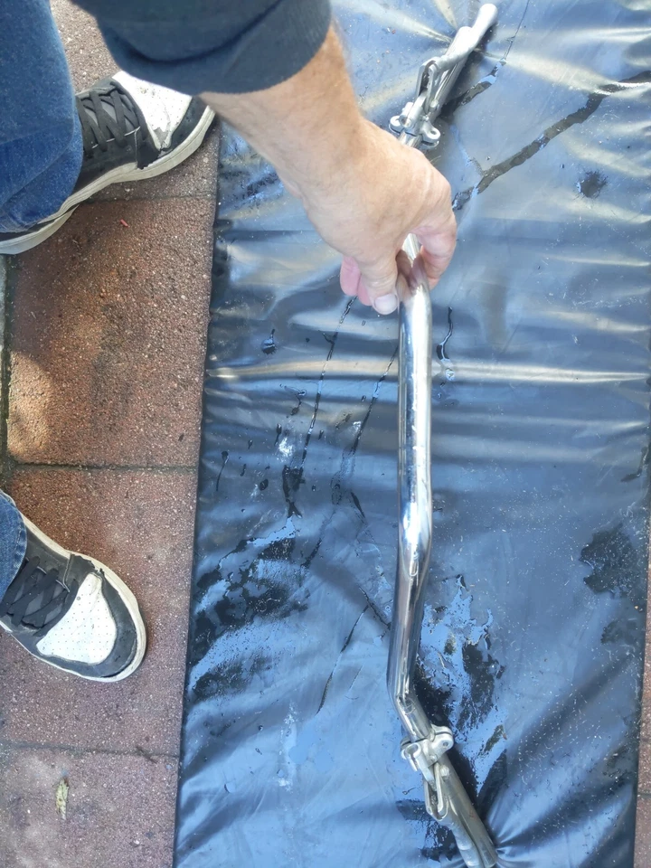 1968 350 Ducati Scrambler original style chrome handlebars No Levers - Image 3 of 4