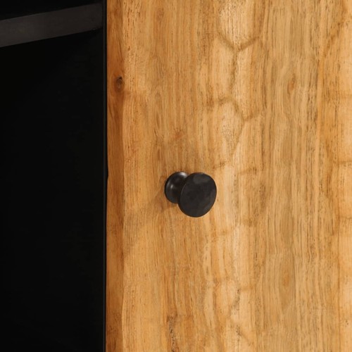 Beistellschrank 90x33x75 cm Massivholz Akazie - Bild 9 von 11