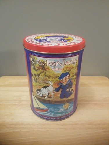 Vintage Cracker Jack Tin 1992 Limited Edition 'Pass Around Your Cracker Jacks'
