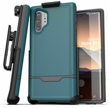 For Samsung Galaxy Note 10 Plus Belt Clip Holster Case Cover w/ Holder Blue