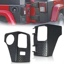 2PCS Rear Corner Body Armor Tail Light Guard For Jeep Wrangler JK JKU 2007-2018