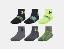 Under Armour Quarter Length Grippy Socks Boys 6-12 Months, 2K-4K NEW 5122324-001