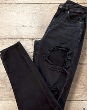 American Eagle Distress Mom Denim Jeans - Size 00 - Black