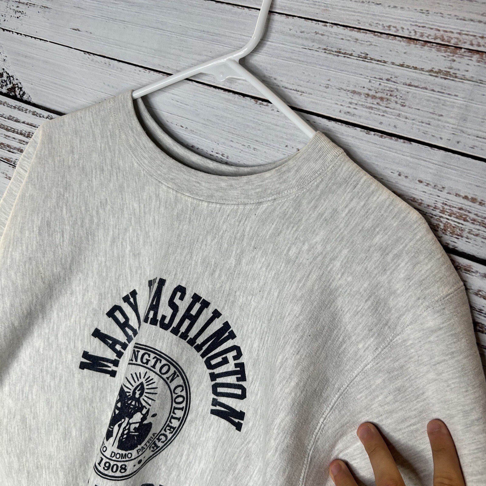 Vintage Mary Washington College MV Sport ProWeave Crewneck Sweatshirt Medium M eBay