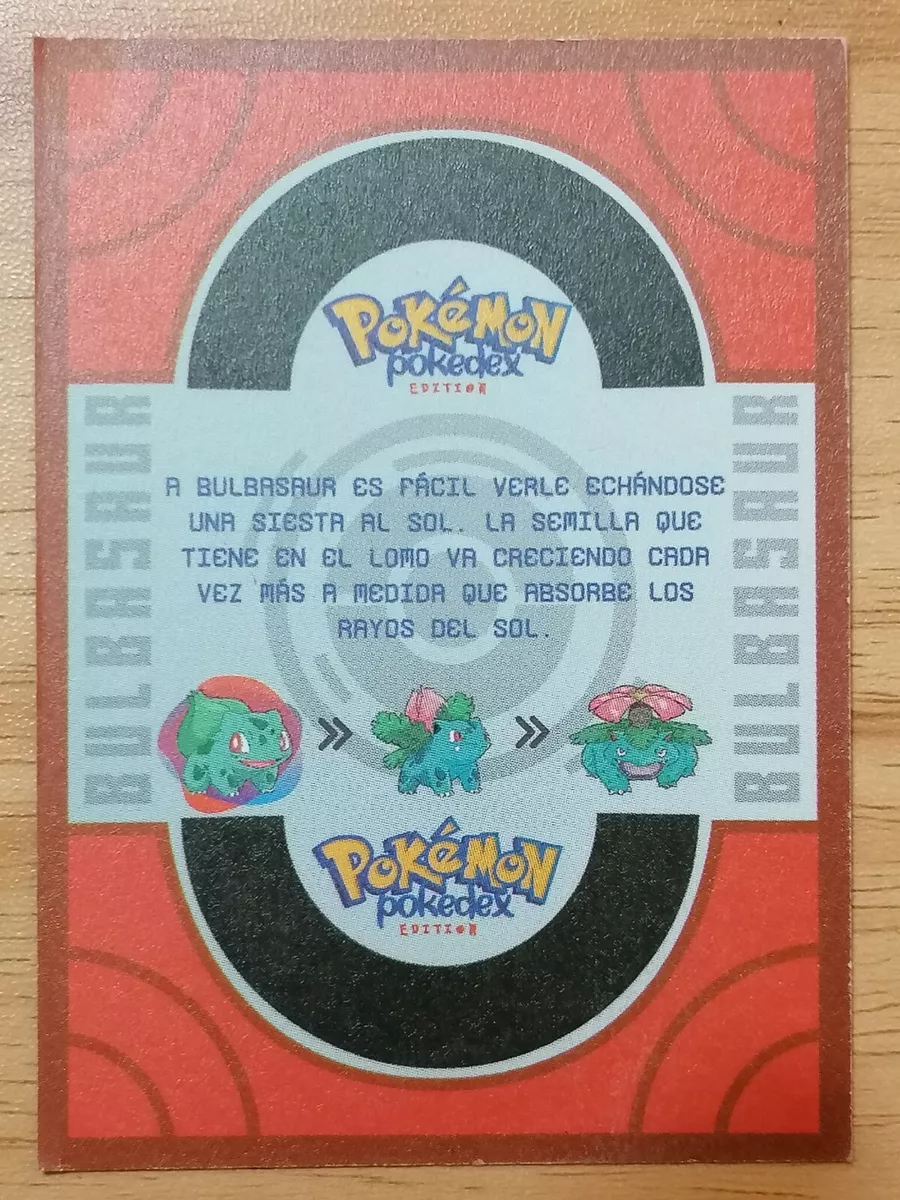 Maestro Pokemon. on X: Pokemon nº 1: Bulbasaur Tipo: planta/veneno 1º  Generación  / X