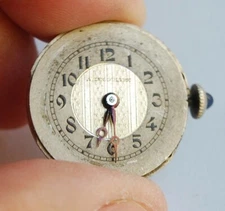 Vintage A. LECOULTRE 15j 3 Adj Blancpain watch movement 22.5MM GOOD BALANCE