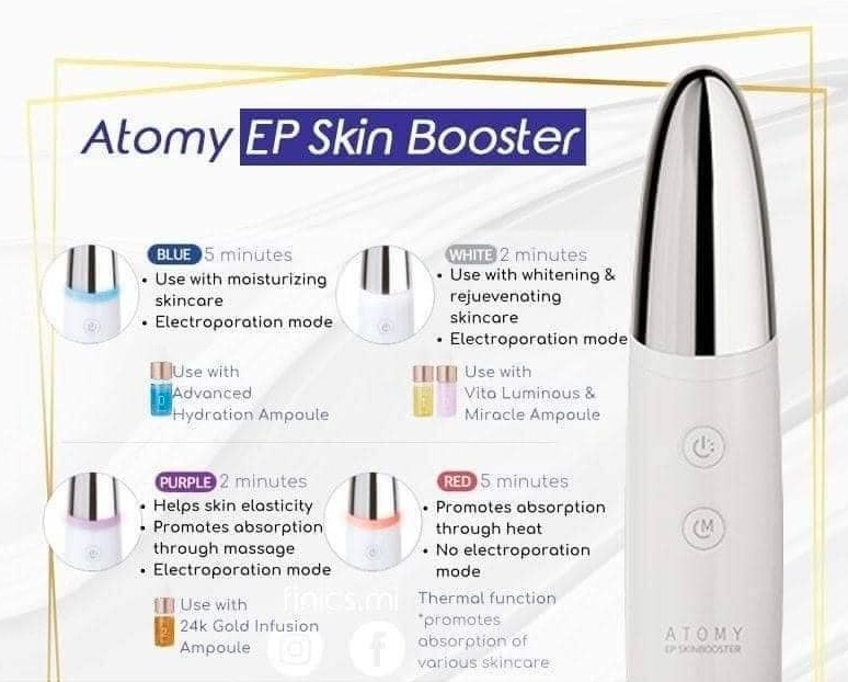 ATOMY EP Skin Booster Self Home Skin Care device 4 Light