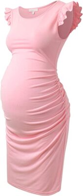 Bhome Maternity Pink Ruched Dress Flying Sleeve Pregnancy Summer Dresses XL A061 | eBay Bhome Maternity Pink Ruched Dress Flying Sleeve Pregnancy Summer Dresses XL A061 | eBay