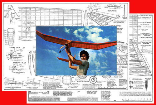 Model Airplane Plans (FF): LI'L RICHARD 88" Wingspan Contest Model for .45 Eng. - Picture 1 of 3