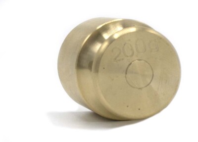 200g Balance Weight Spare - Brass - Eisco Labs