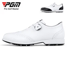 PGM Waterproof Men Golf Shoes British Style Sports Trainers Quick Lace Footwear