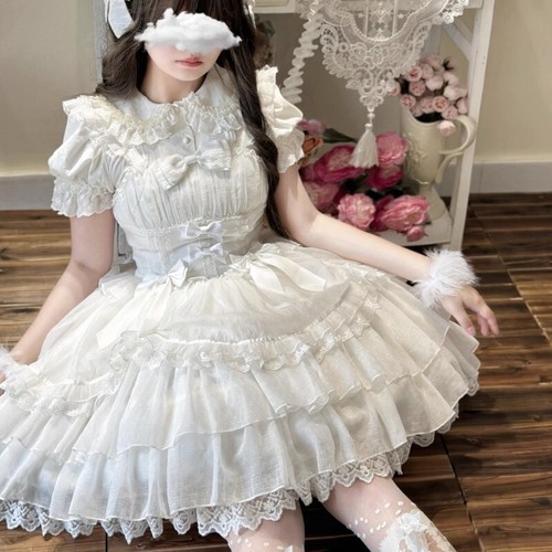 Precioso vestido jsk con tirantes estilo princesa estilo lolita japonés para mujer - Imagen 8 de 16