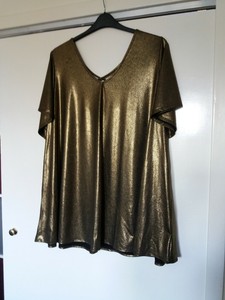 black and gold shimmer top