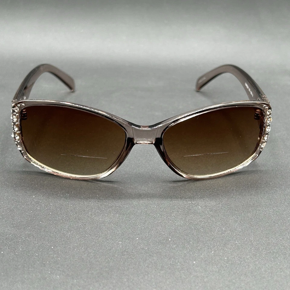 Oleg Cassini CARS201 278 +250 Leitores Bifocais Sol Cristal Marrom Claro Usado 2.50 - Imagem 2 de 4