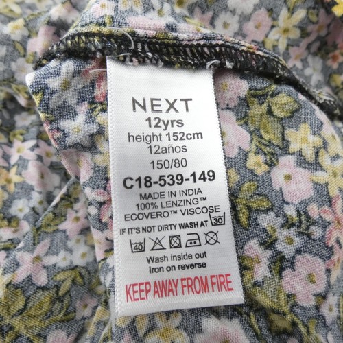Next Girls Dress Floral Summer Smocked Teen Girls Age 12Yrs 152 cm Button Front - Picture 8 of 10