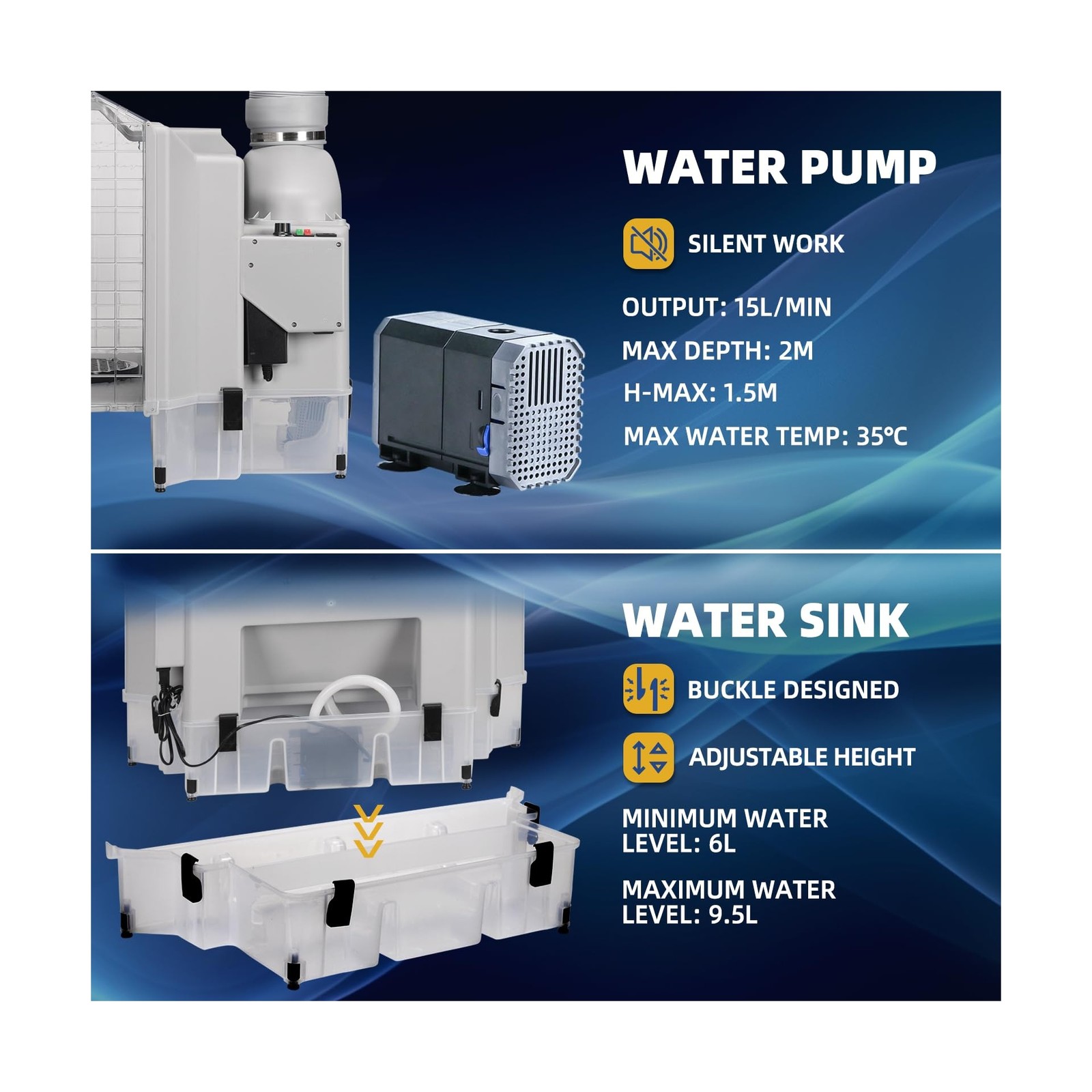 Airbrush Booth Water Curtain with 3 LED Light 3 Fans Revolving Turntable and ...