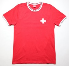SWITZERLAND 1972 HOME REPLICA SHIRT SOCCER JERSEY TRIKOT KIT COTTON MENS L LARGE