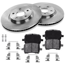 Brake Rotors Ceramic Pads 07-09 Aura G5 08 Cobalt 04-08 Malibu 06-10 G6 55093