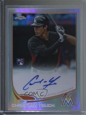 2013 Topps Chrome Refractor Rookie Auto /499 Christian Yelich #CY Auto 03rx