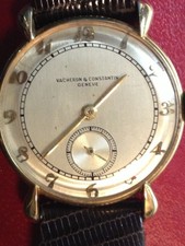 Vacheron & Constantin Genève Small Seconds Yellow Gold Watch w/ Box (works)
