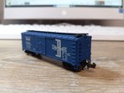 TRIX, N SCALE. 40' WOOD BOX CAR. B M. WITH METAL WHEELS.  FREE SHIPPING — photo 2