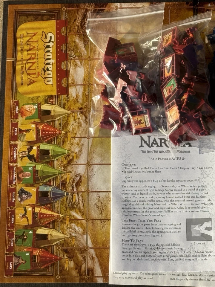 Hasbro Stratego Crónicas de Narnia El león La bruja y el armario 2005 Foto 3 de 4